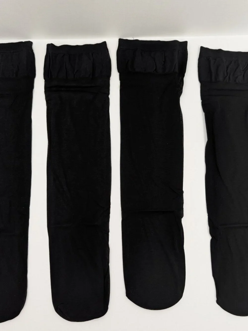 Nordstrom Rack 20 Denier Sheer Knee Highs Jet Black OS 2-Pair